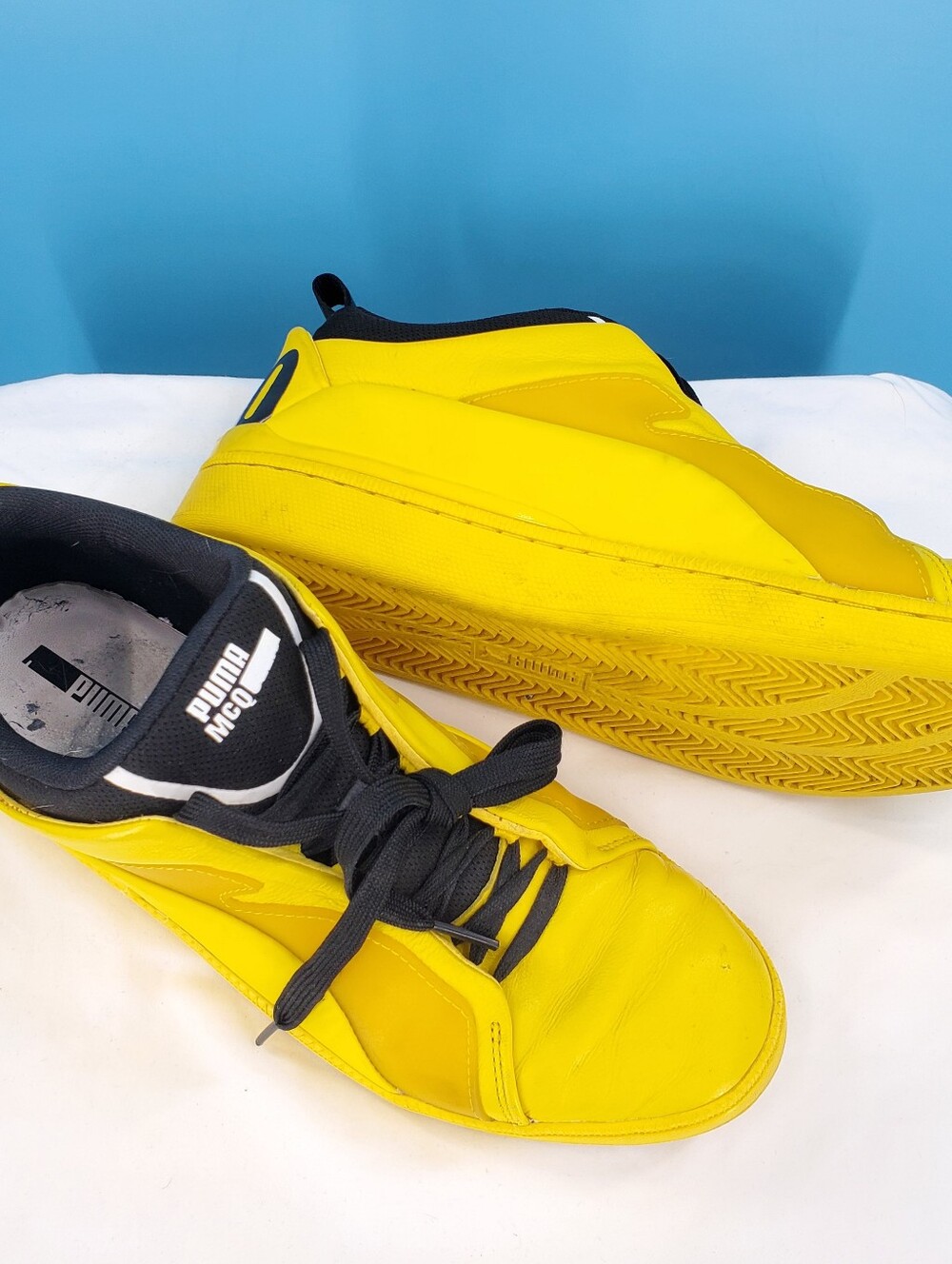 Alexander McQueen x Puma yellow sneakers 9.5 mens